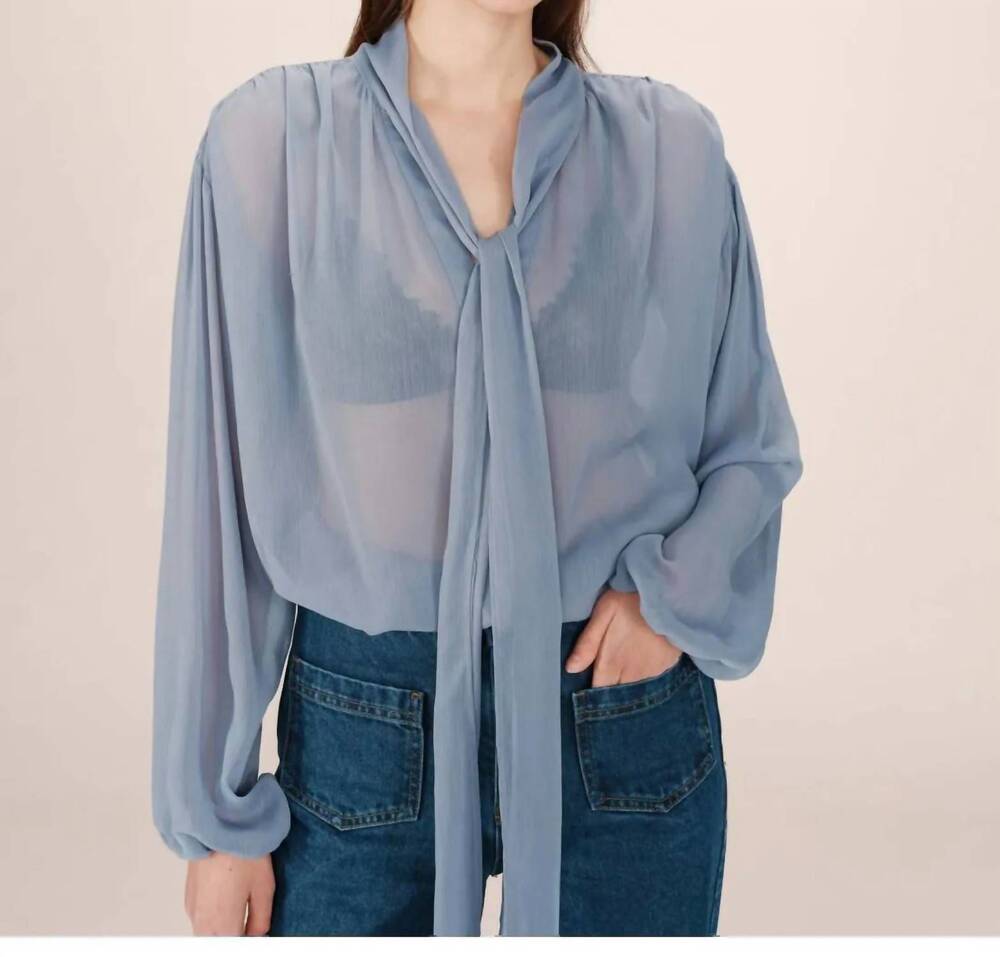 NEW GRACE & MILA splendide blouse in blue